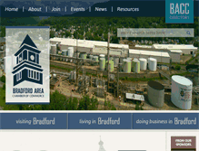 Tablet Screenshot of bradfordchamber.com